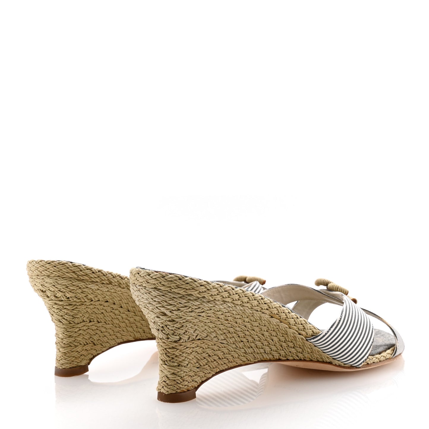Fabric CC Espadrille Sandals 40 Beige