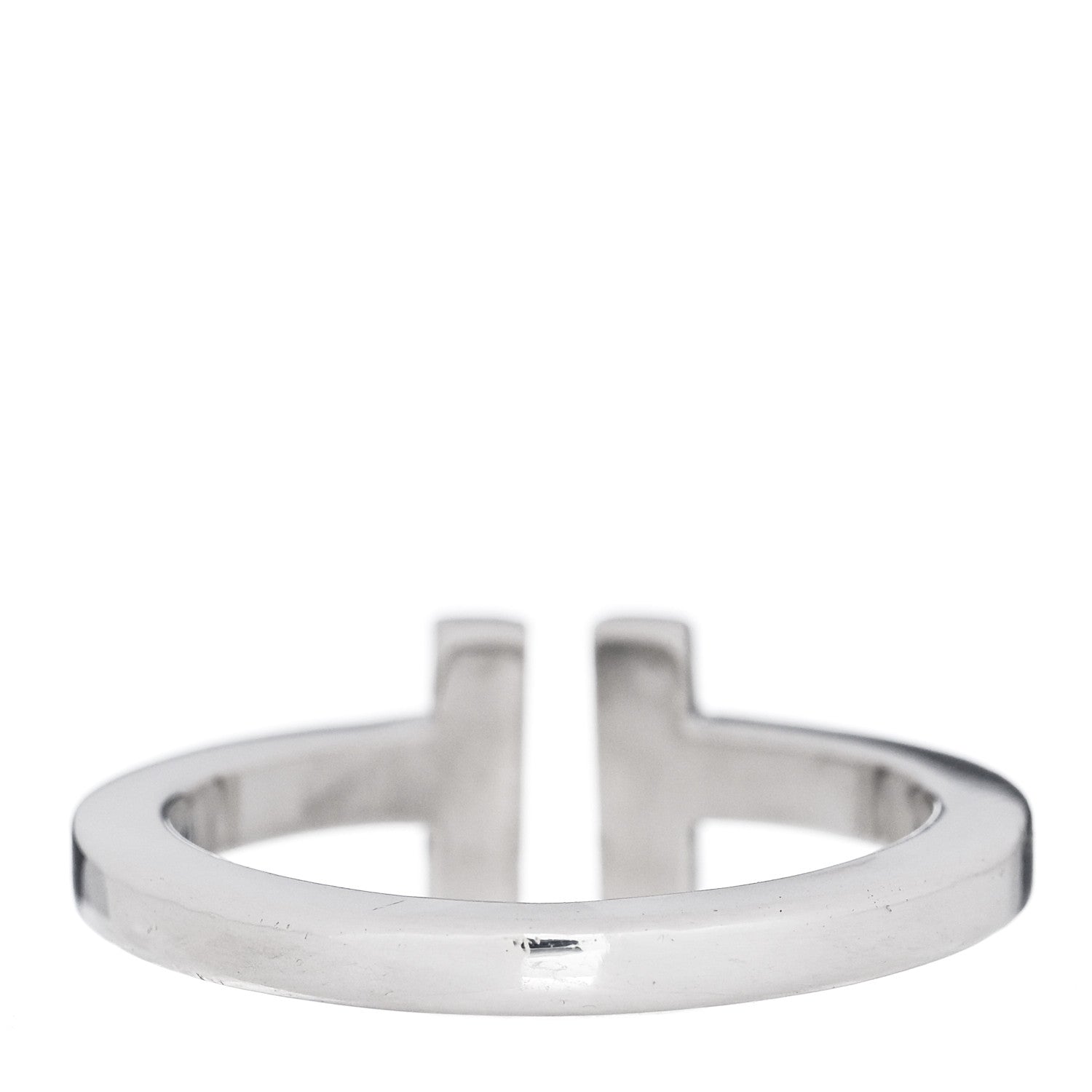 Tiffany Sterling Silver T Square Ring 54 7 6 of 8