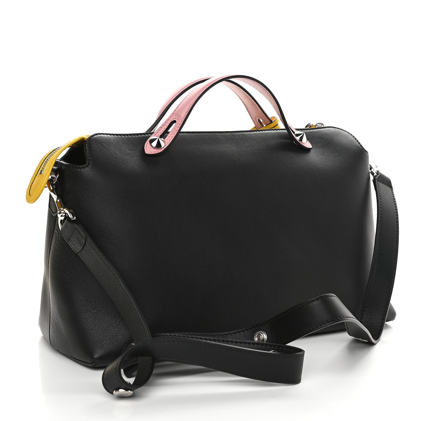 Vitello Dolce 4 Color Large By The Way Boston Bag Black Multicolor