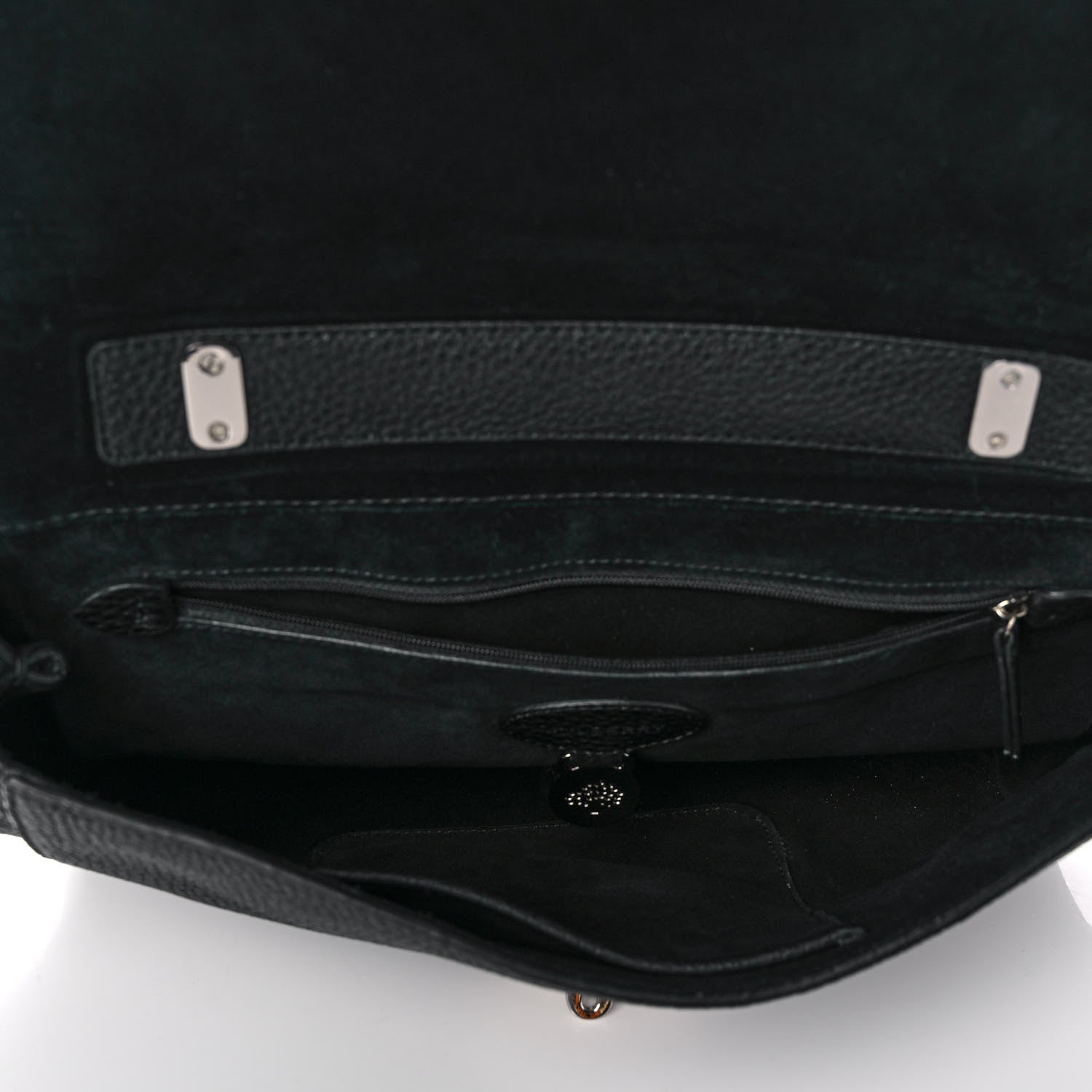 Mulberry Glossy Goatskin Small Lily Flap Black 5 of 11