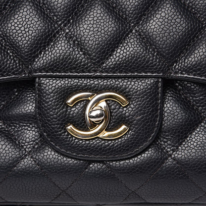 Chanel Caviar Quilted Jumbo Double Flap Black 8 of 24