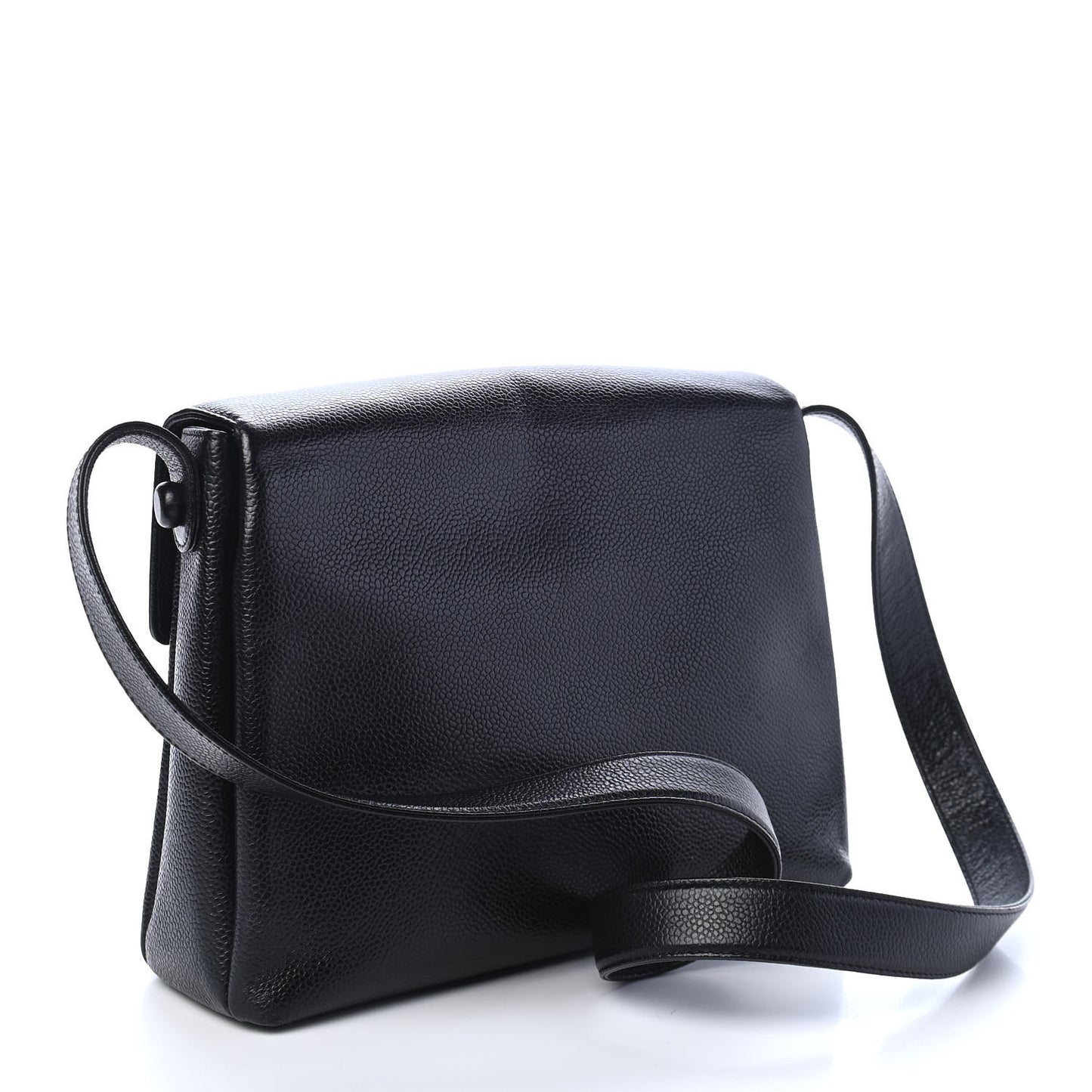 Caviar Medium Shoulder Bag Black