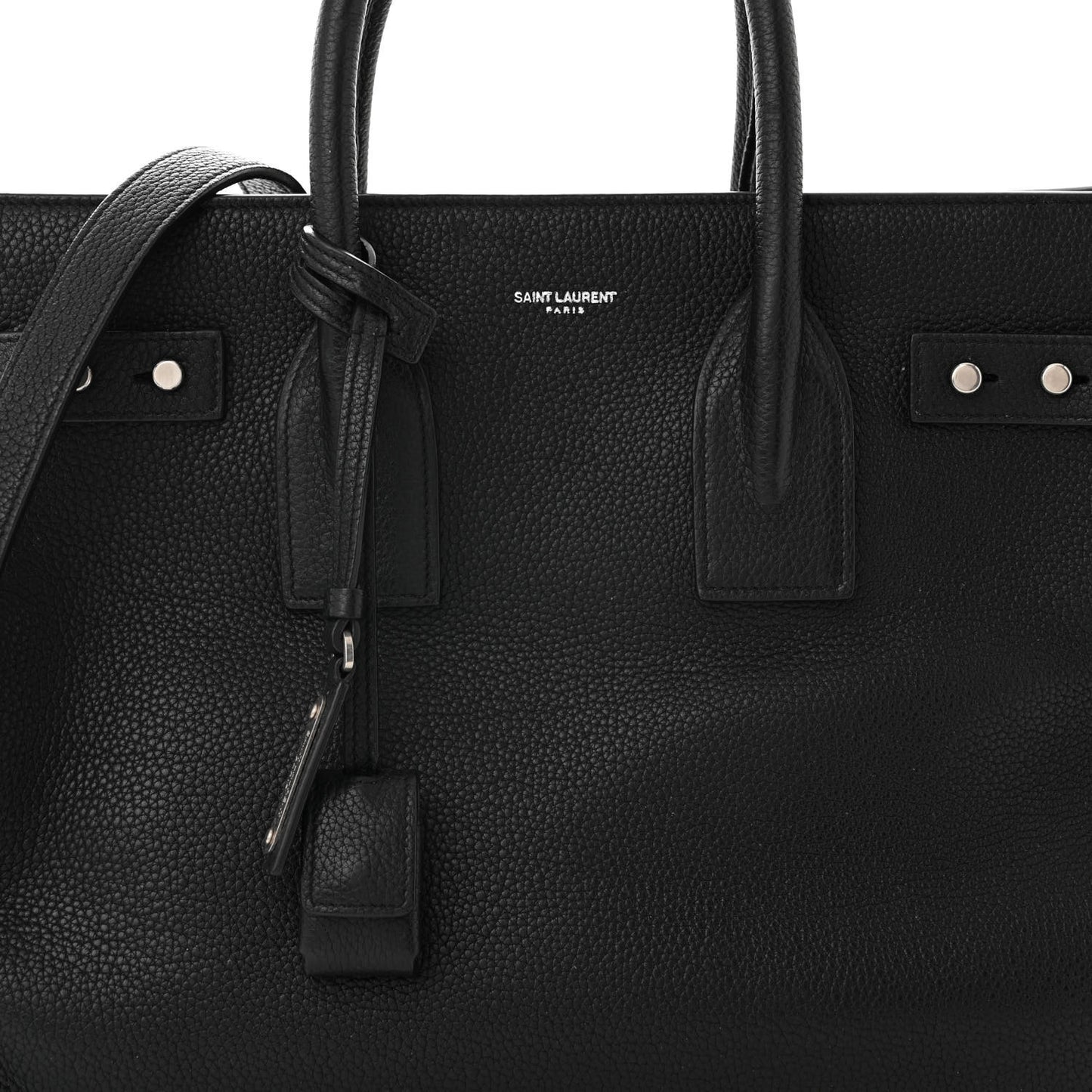 Grained Calfskin Small Supple Sac De Jour Black