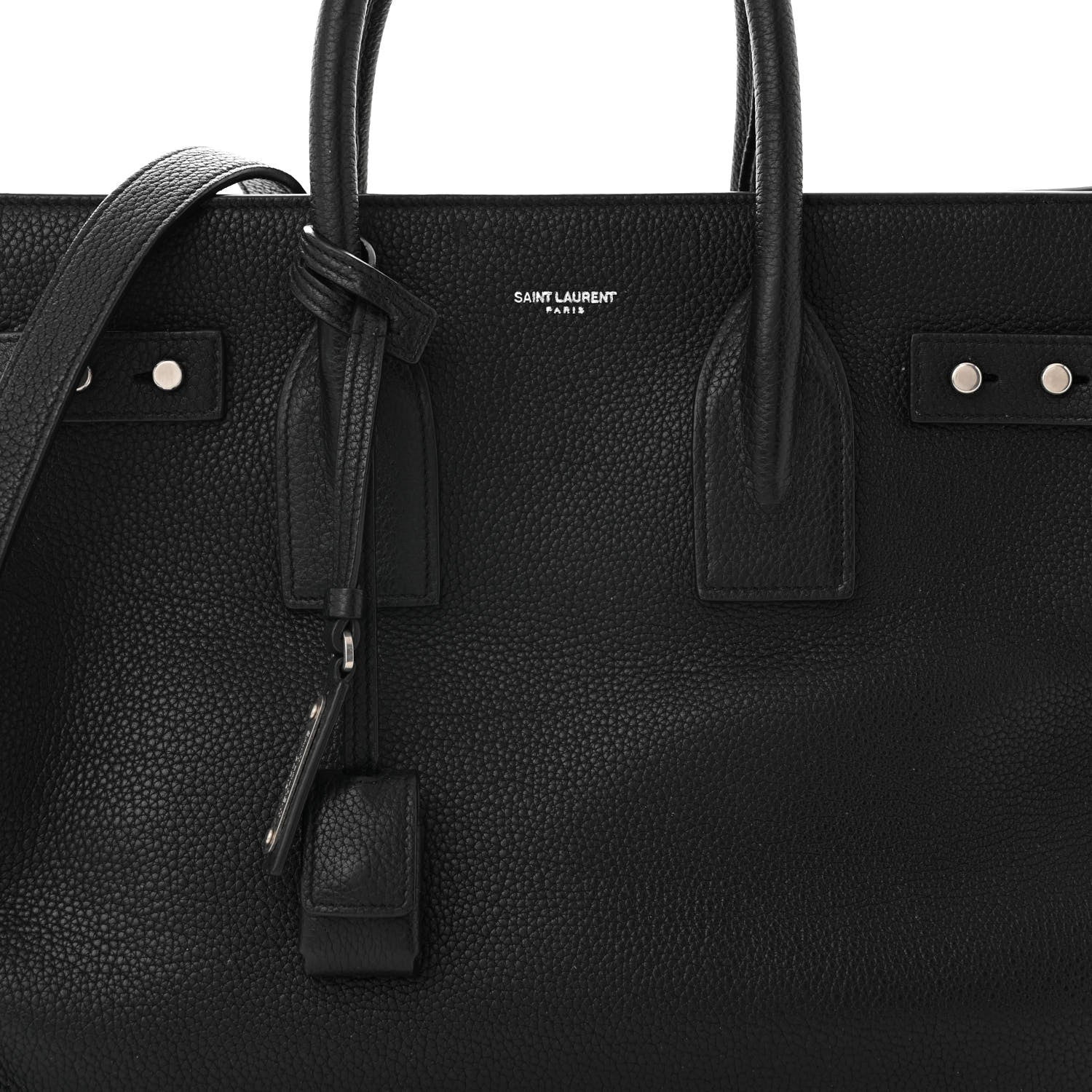 Saint Laurent Grained Calfskin Small Supple Sac De Jour Black 8 of 11