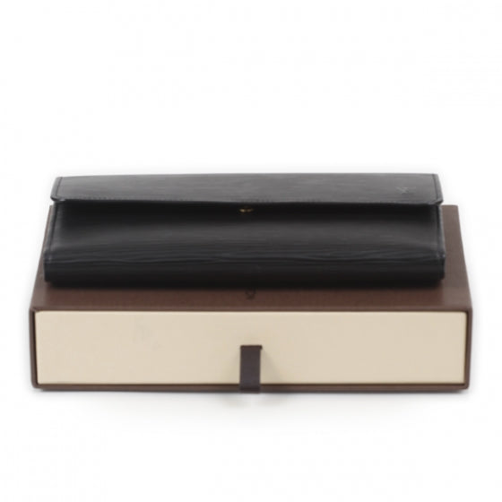 Epi Porte Tresor International Wallet Black