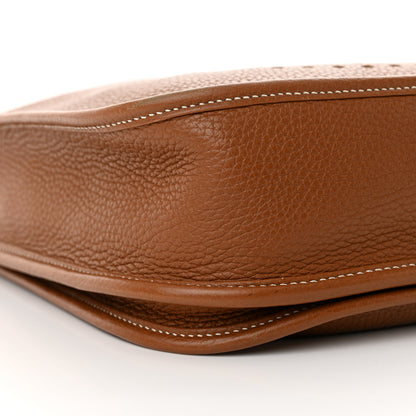 Hermes Taurillon Clemence Evelyne III PM Gold 9 of 15