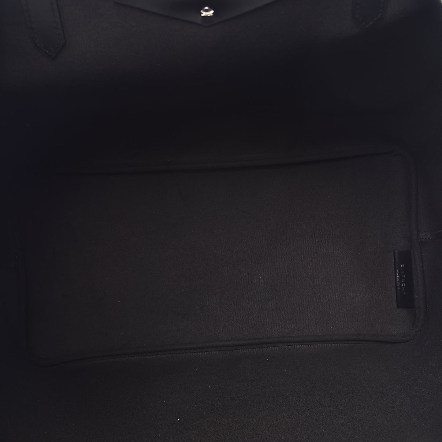 Coated Canvas Pansy Print Large Antigona Tote Black