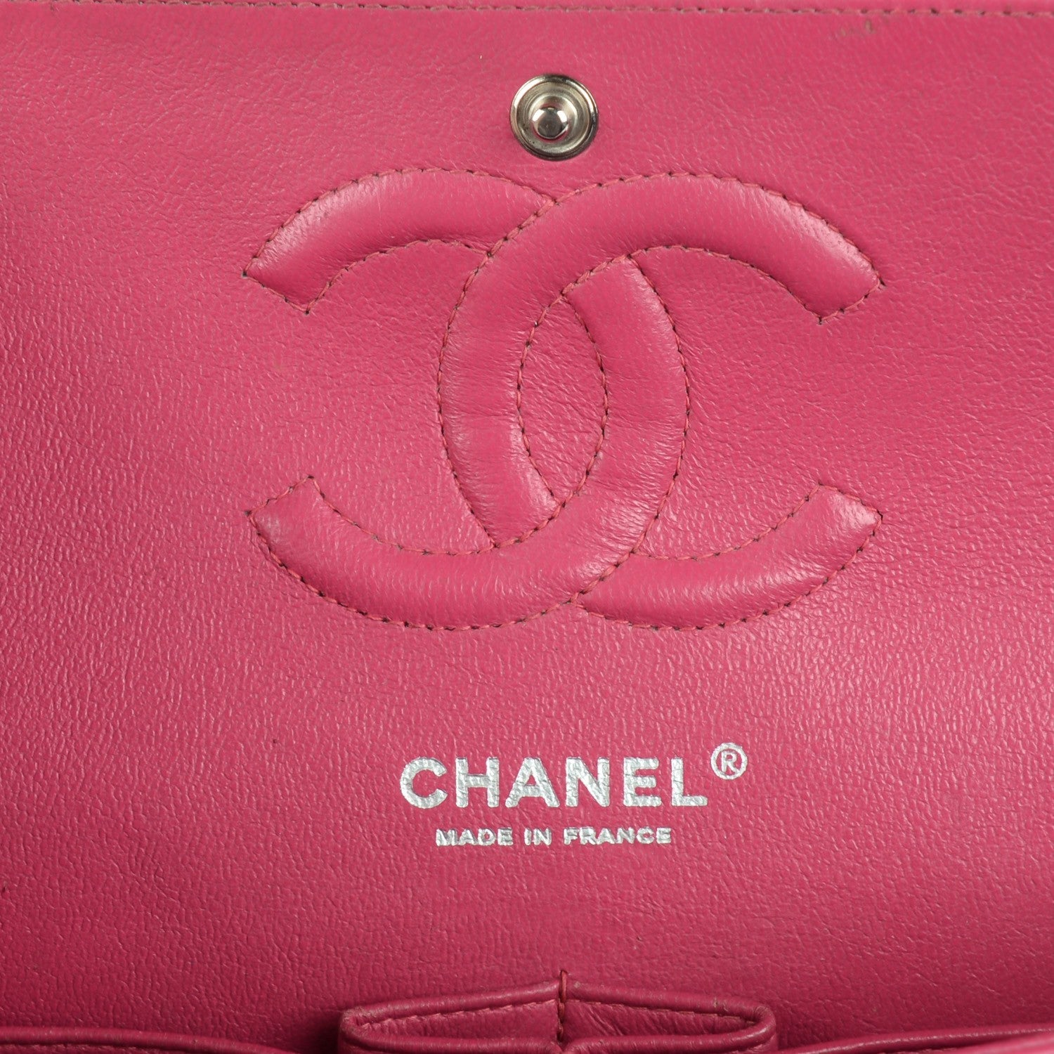 Chanel Patent Quilted Medium Double Flap Fuchsia 5 of 7