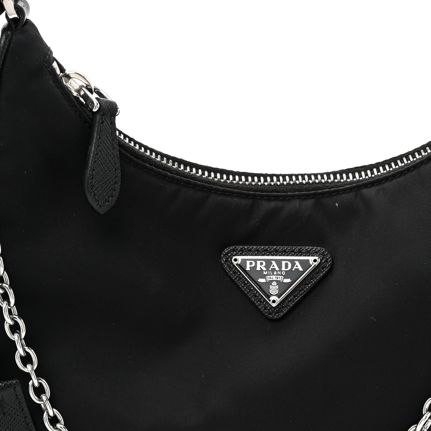 Prada Nylon Re-Edition 2005 Shoulder Bag Black 7 of 13