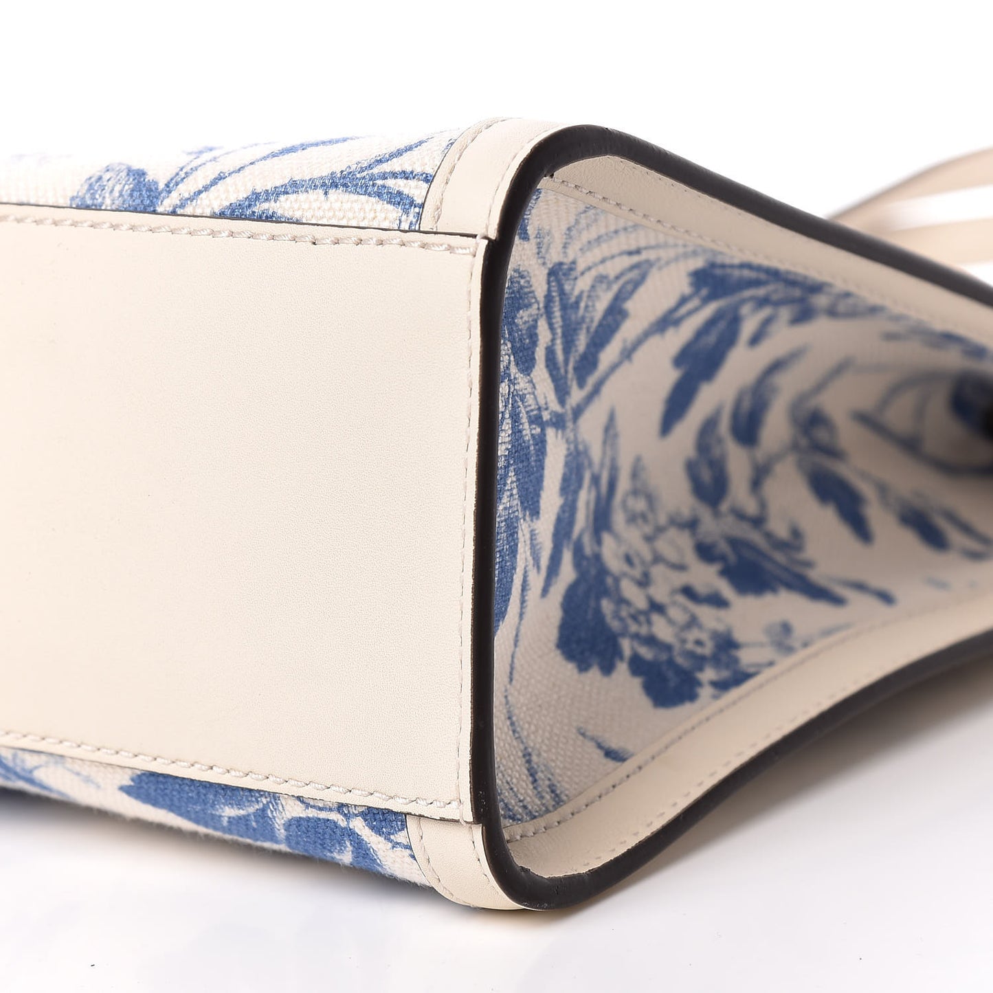 Canvas Herbarium Print Tote Blue