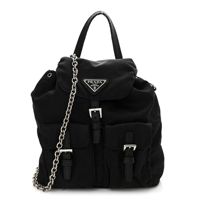 Prada Nylon Vela Mini Crossbody Backpack Black 1 of 17