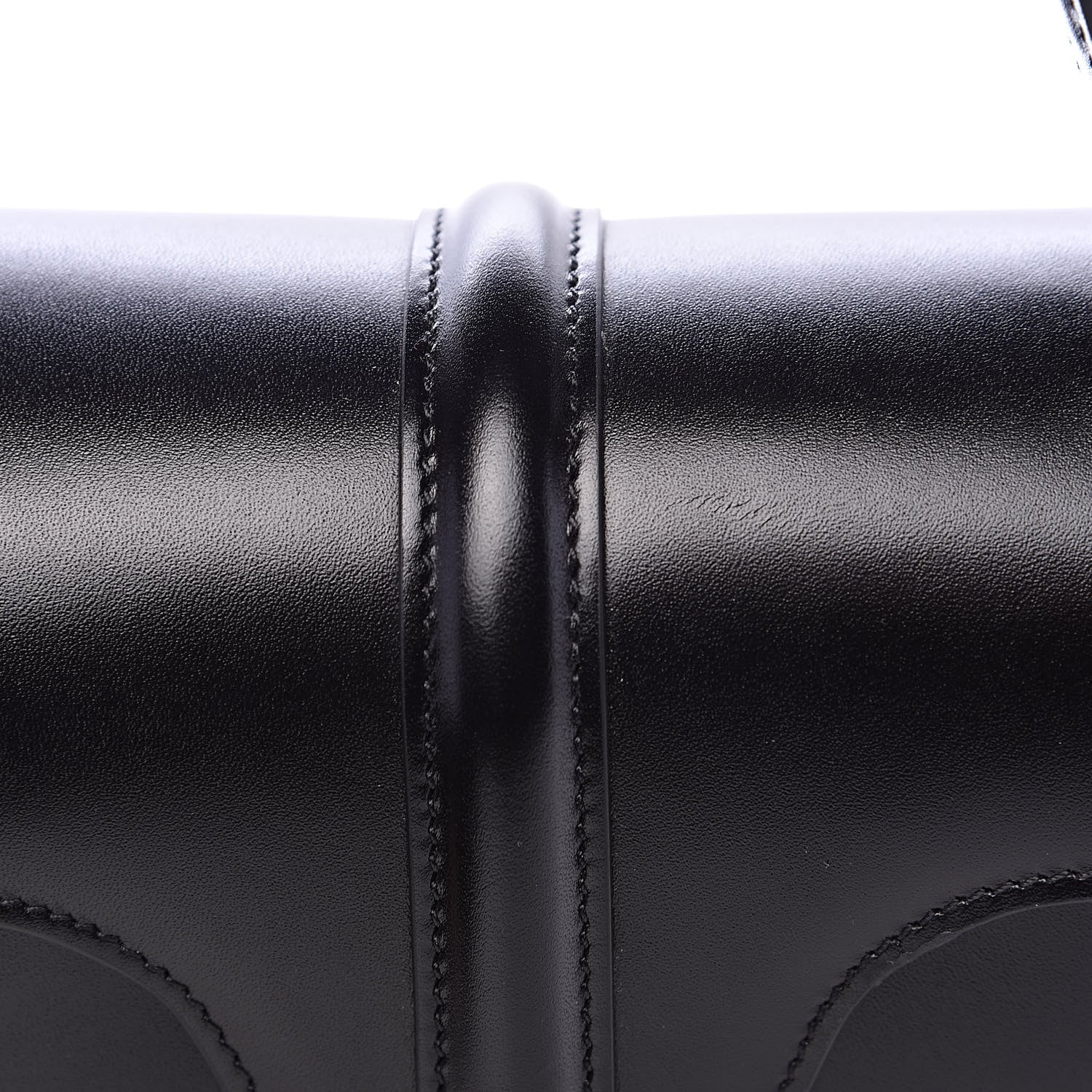 Celine Satinated Calfskin Small 16 Top Handle Bag Black 11 of 12