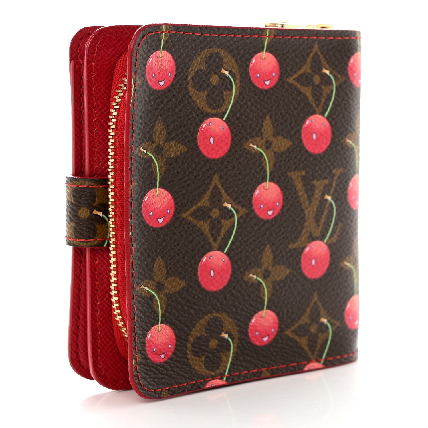 Louis Vuitton Monogram Cerises Compact Zippe Wallet 3 of 10