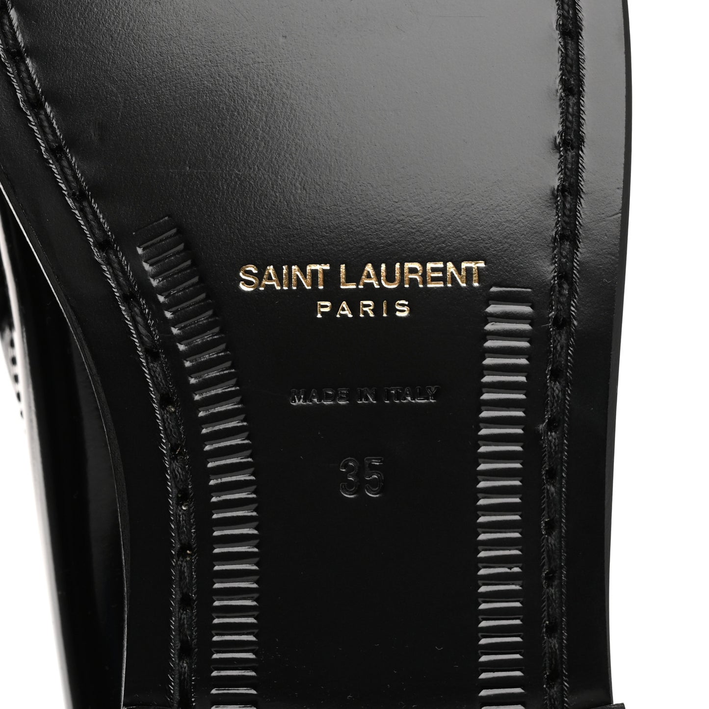 Calfskin Penny Loafers 35 Black