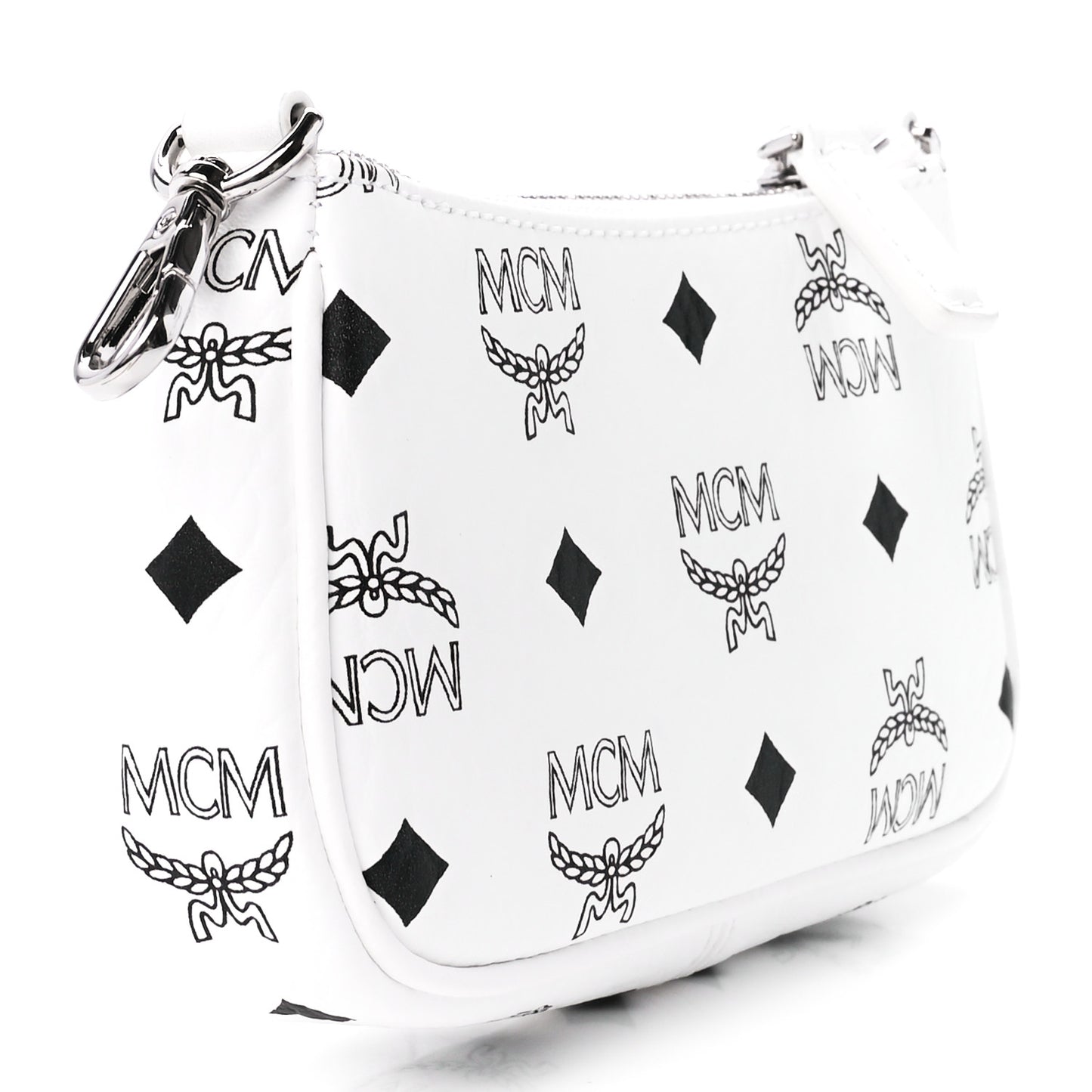 Visetos Multi Pochette Black White Cognac