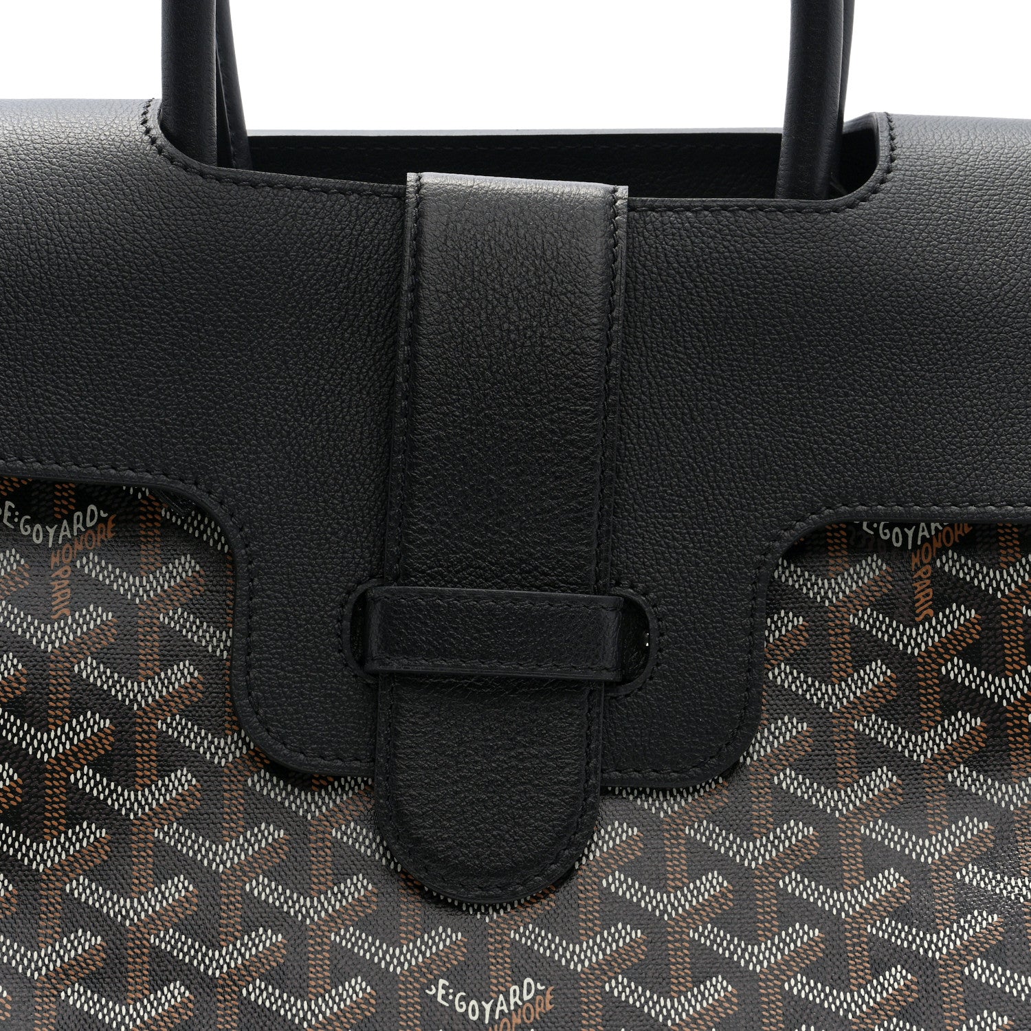 Goyard Goyardine Saigon Tote Black 7 of 9