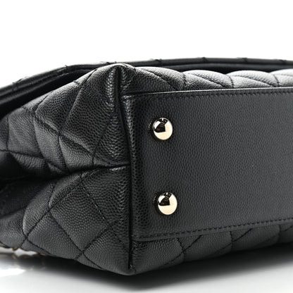 Chanel Caviar Quilted Mini Coco Handle Flap Black 8 of 9
