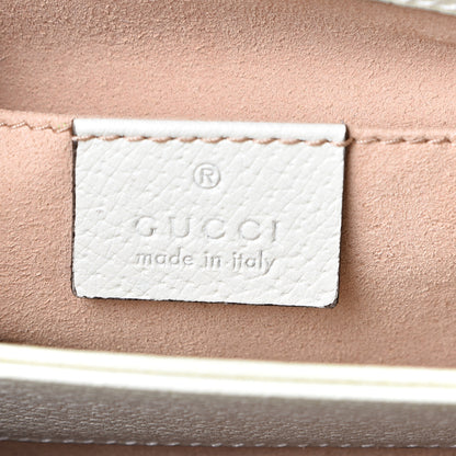 Gucci GG Supreme Monogram Flora Web Small Ophidia Chain Shoulder Bag White 5 of 11