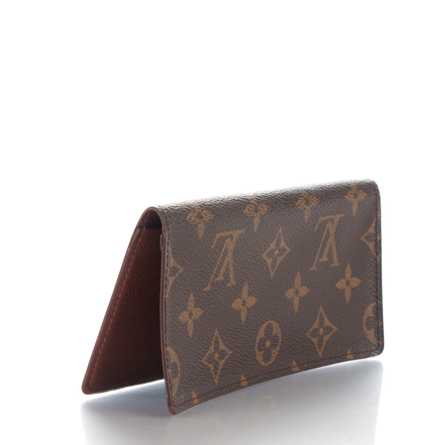 Monogram Simple Checkbook Holder Wallet Cover