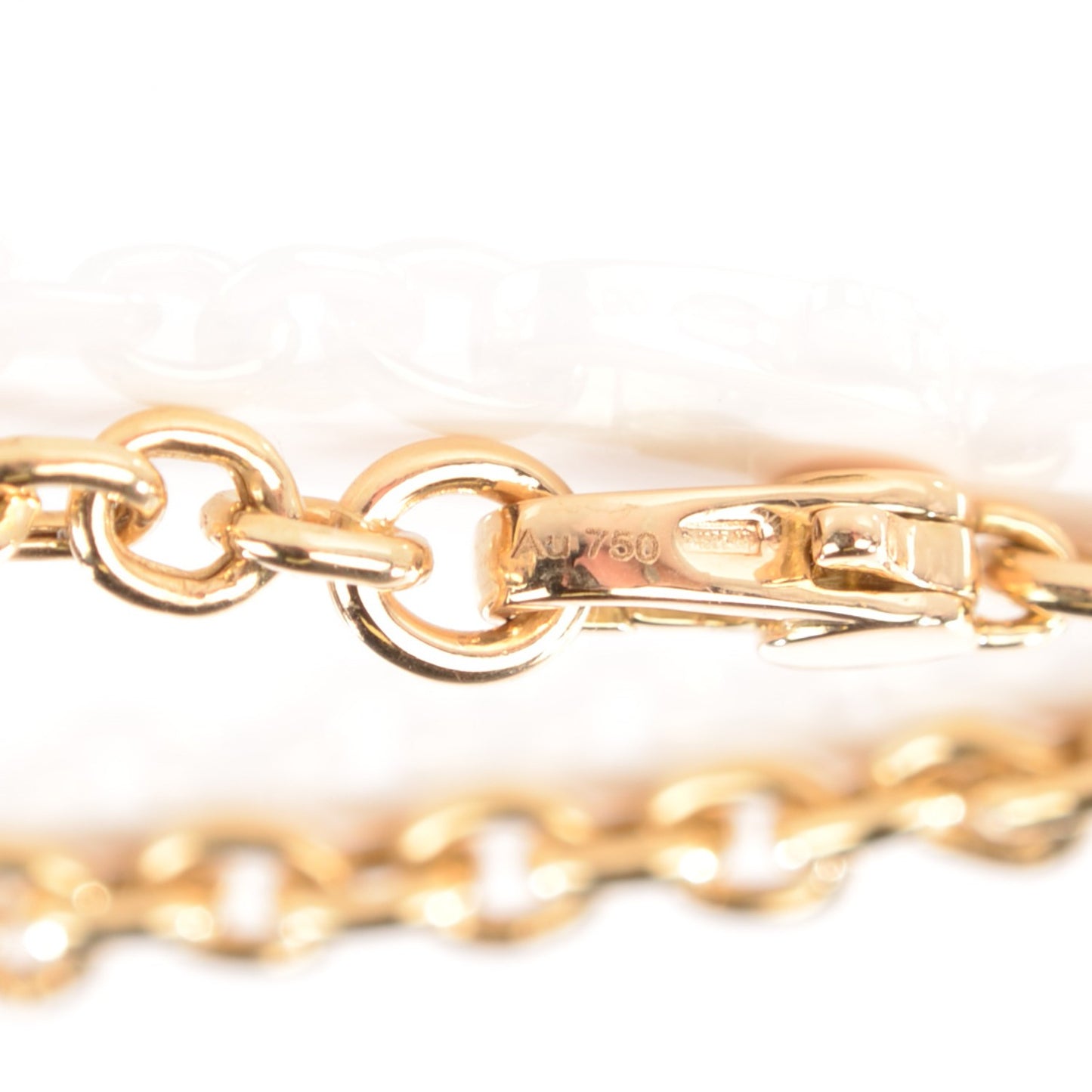 18K Yellow Gold Diamond Horsebit Pendant Necklace