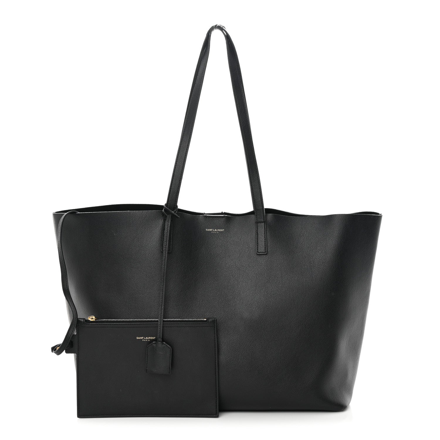 Saint Laurent Calfskin Large Shopping Tote Black 1 of 20