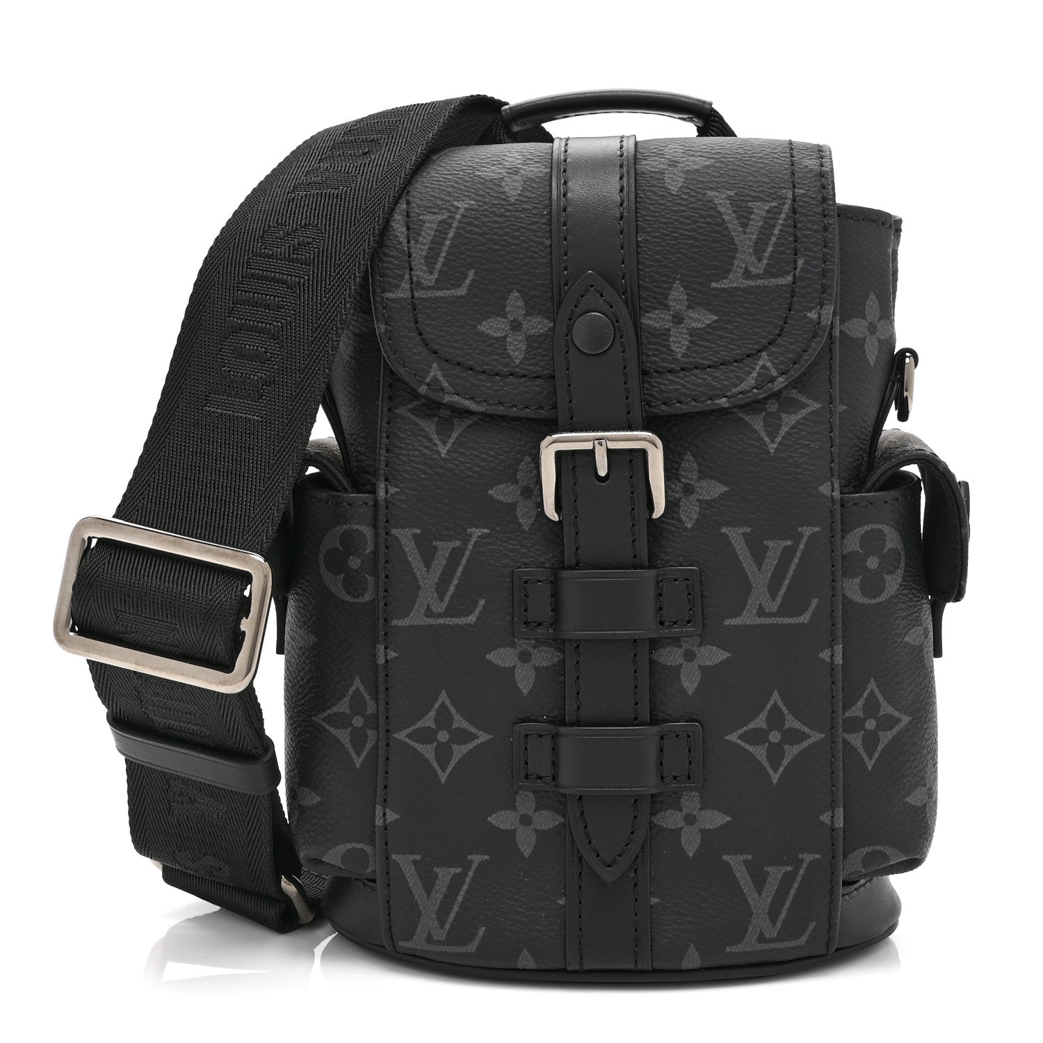 Louis Vuitton Monogram Eclipse Nano Christopher Backpack Black 1 of 9