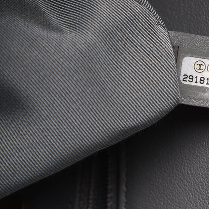 Chanel Goatskin Quilted Large 19 Flap Grey 6 of 9