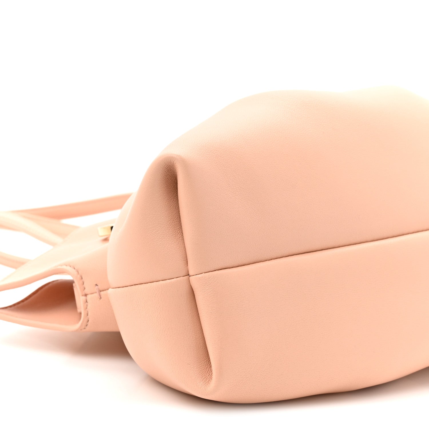 Salvatore Ferragamo Lambskin Small Dumpling Soft Bag Pink 9 of 9