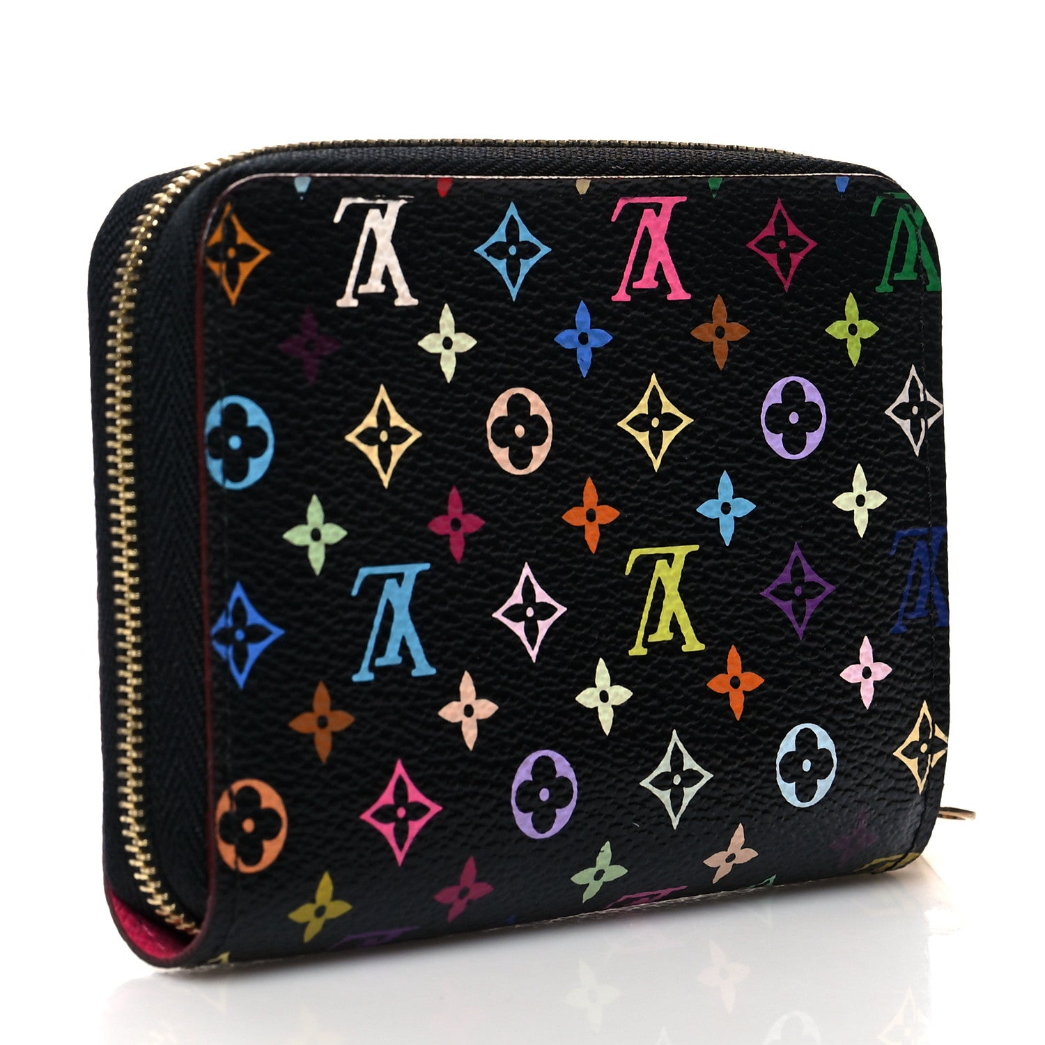 Louis Vuitton Monogram Multicolor Zippy Coin Purse Black Grenade 3 of 7