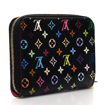 Louis Vuitton Monogram Multicolor Zippy Coin Purse Black Grenade 3 of 7