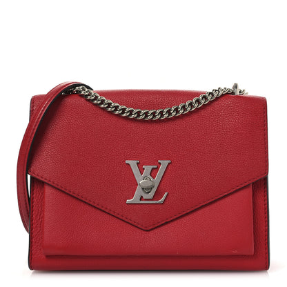 Louis Vuitton Soft Calfskin My Lockme Chain Bag BB Rubis 1 of 11