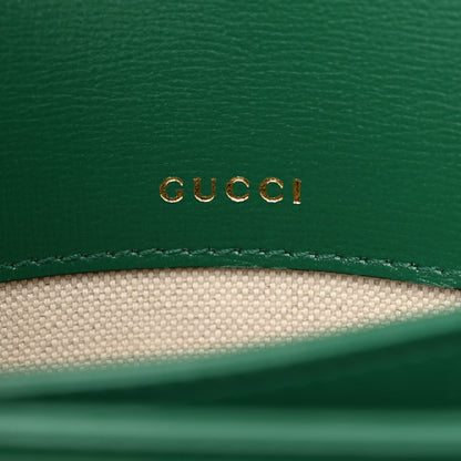 Gucci Azalea Calfskin Horsebit 1955 Shoulder Bag New Shamarock Emerald 6 of 15