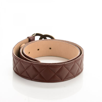 Chanel Lambskin Quilted CC Belt 90 36 Bordeaux 3 of 7