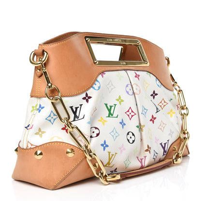 Louis Vuitton Monogram Multicolor Judy MM White 3 of 13