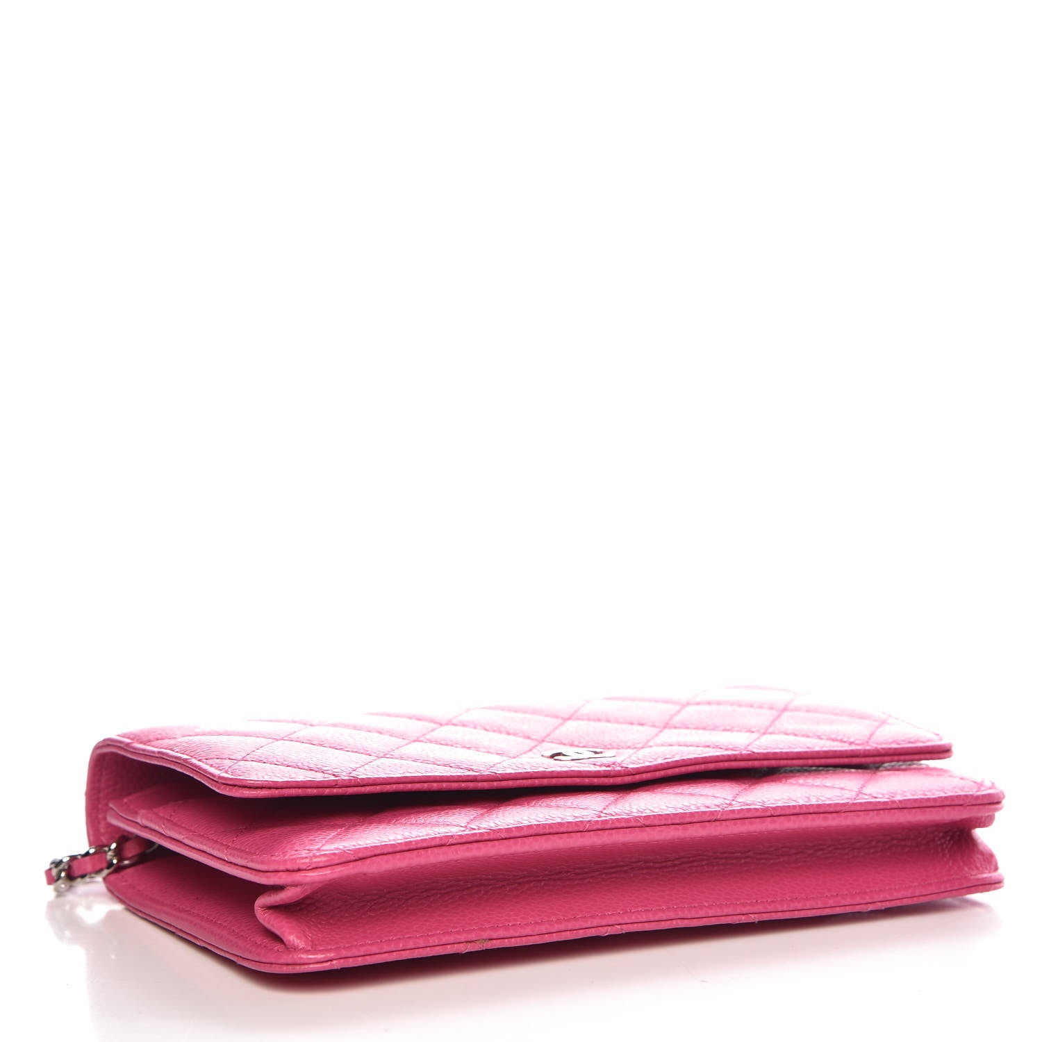 Chanel Caviar Quilted Wallet on Chain WOC Pink 4 of 12