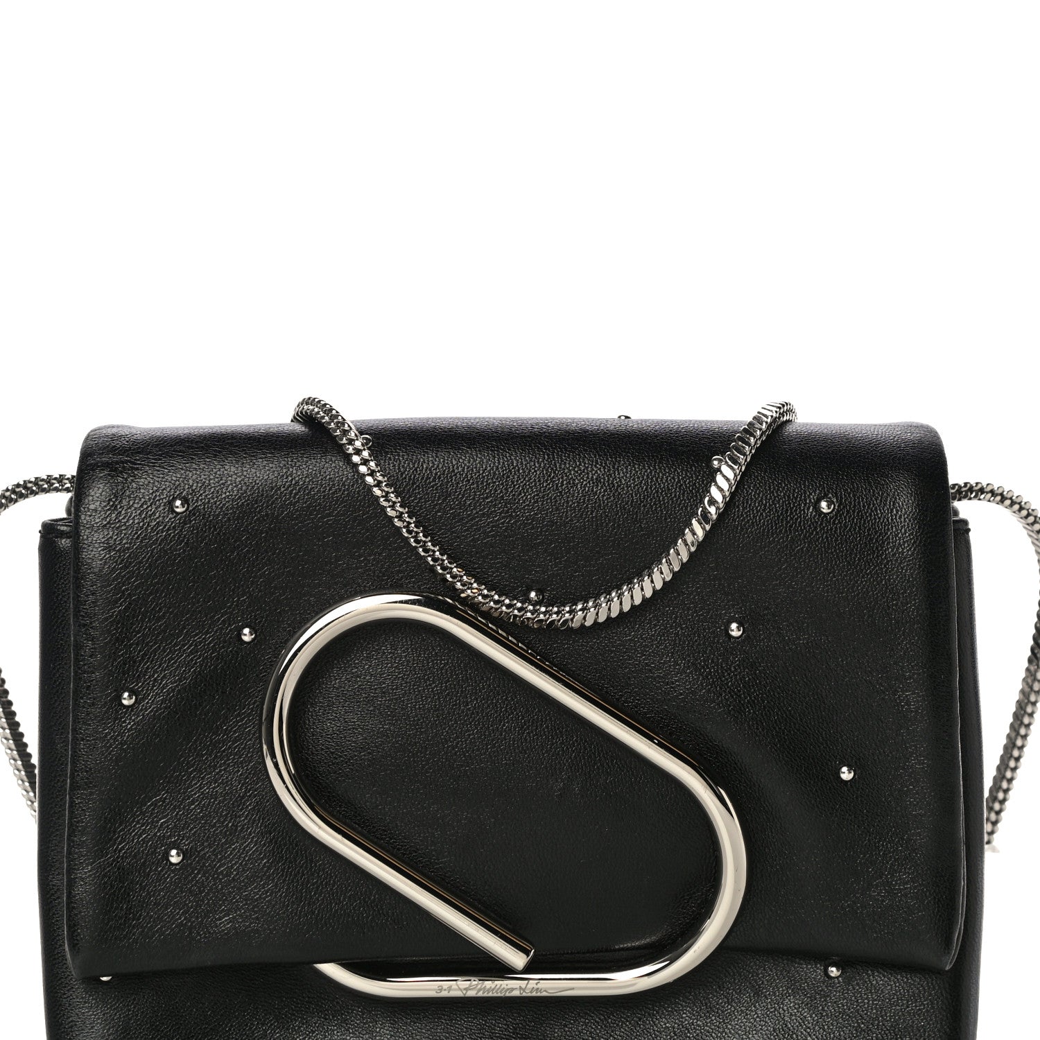 3.1 Phillip Lim Calfskin Alix Soft Flap Clutch Black 6 of 15
