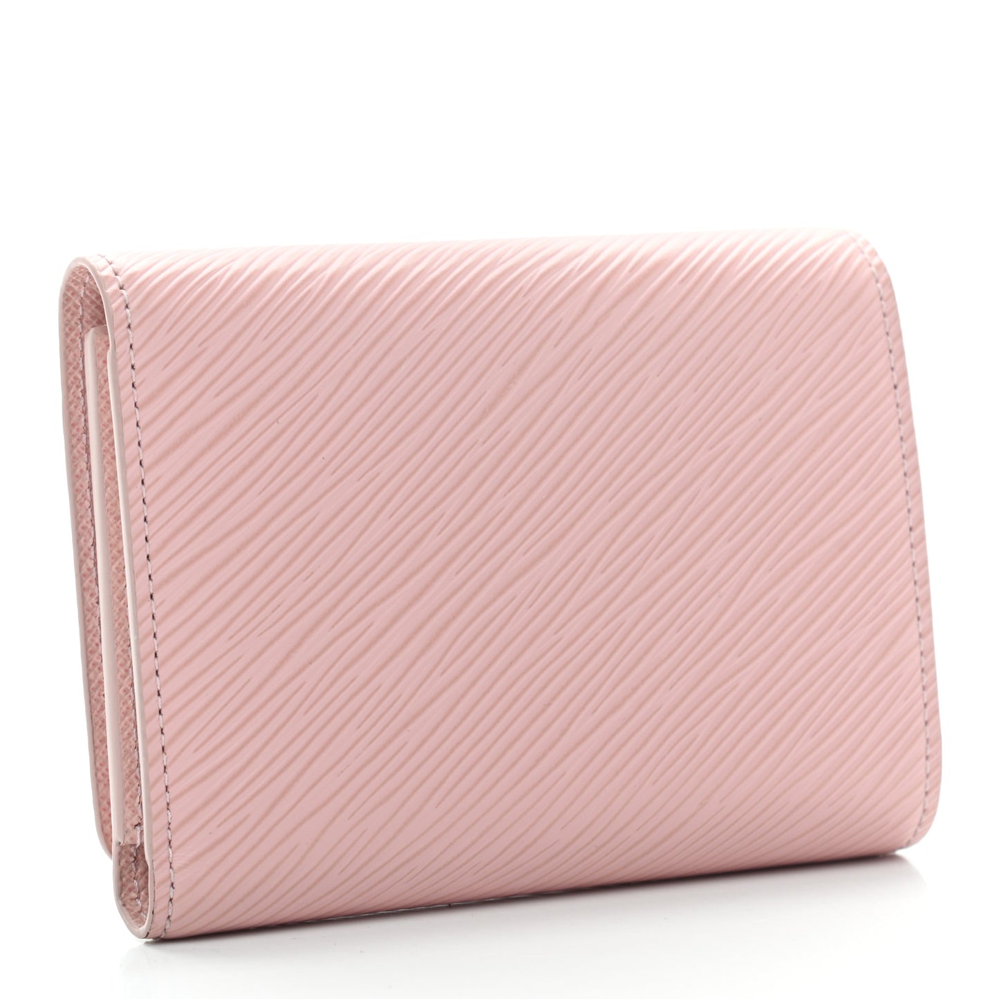 Epi Twist Compact Wallet Rose Ballerine