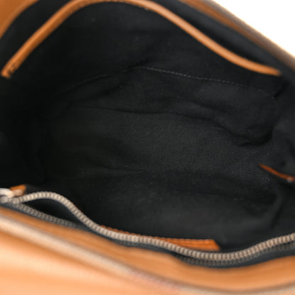 Burberry Mega Check Grainy Calfskin Small Gowan Messenger Bag Saddle Brown 5 of 17