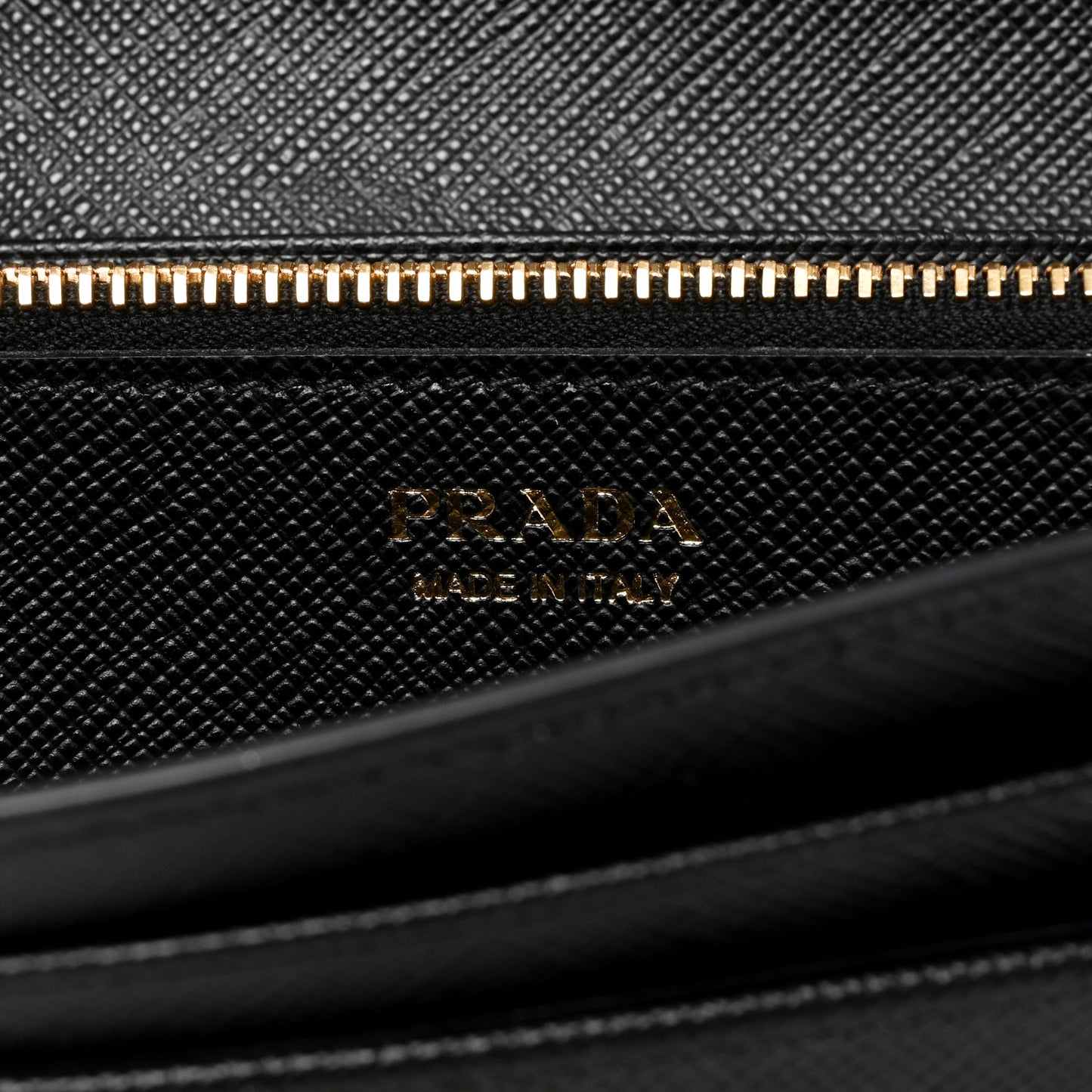 Saffiano Metal Continental Flap Wallet Black