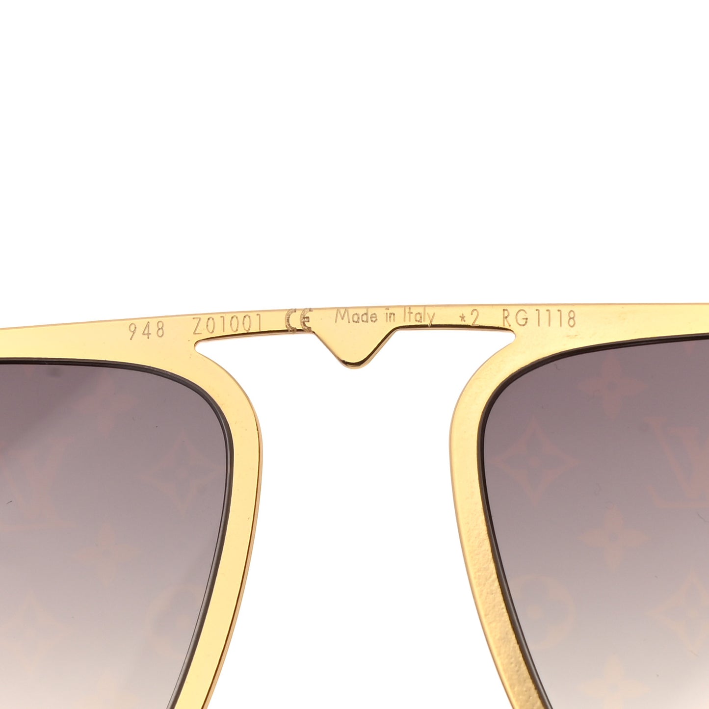 Monogram Satellite Clip-On Lenses Gold