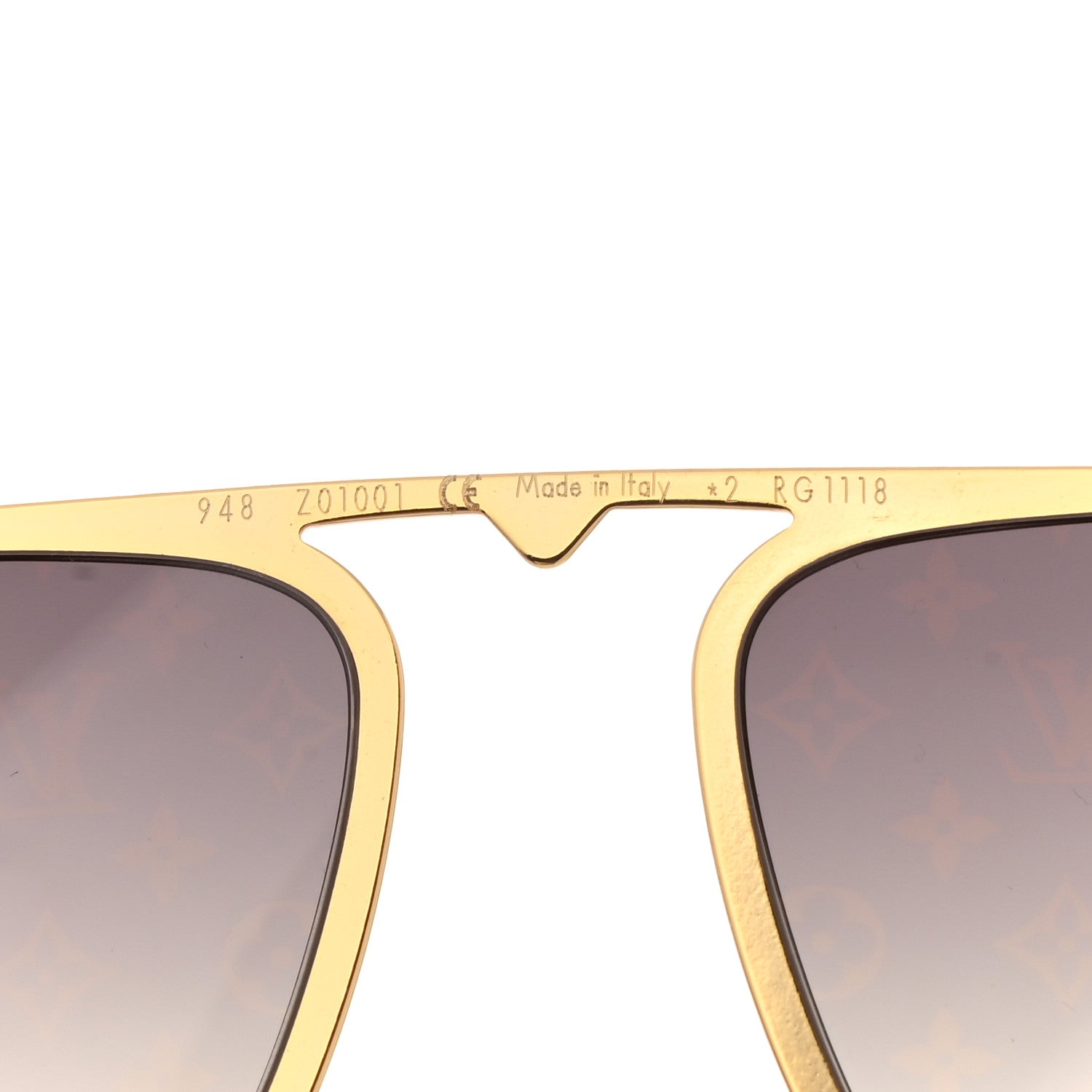 Louis Vuitton Monogram Satellite Clip-On Lenses Gold 4 of 5