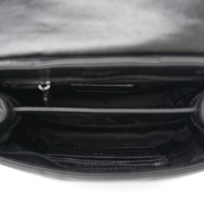 Saint Laurent Calfskin Y Quilted Monogram Monochrome Toy Loulou Crossbody Bag Black 5 of 10