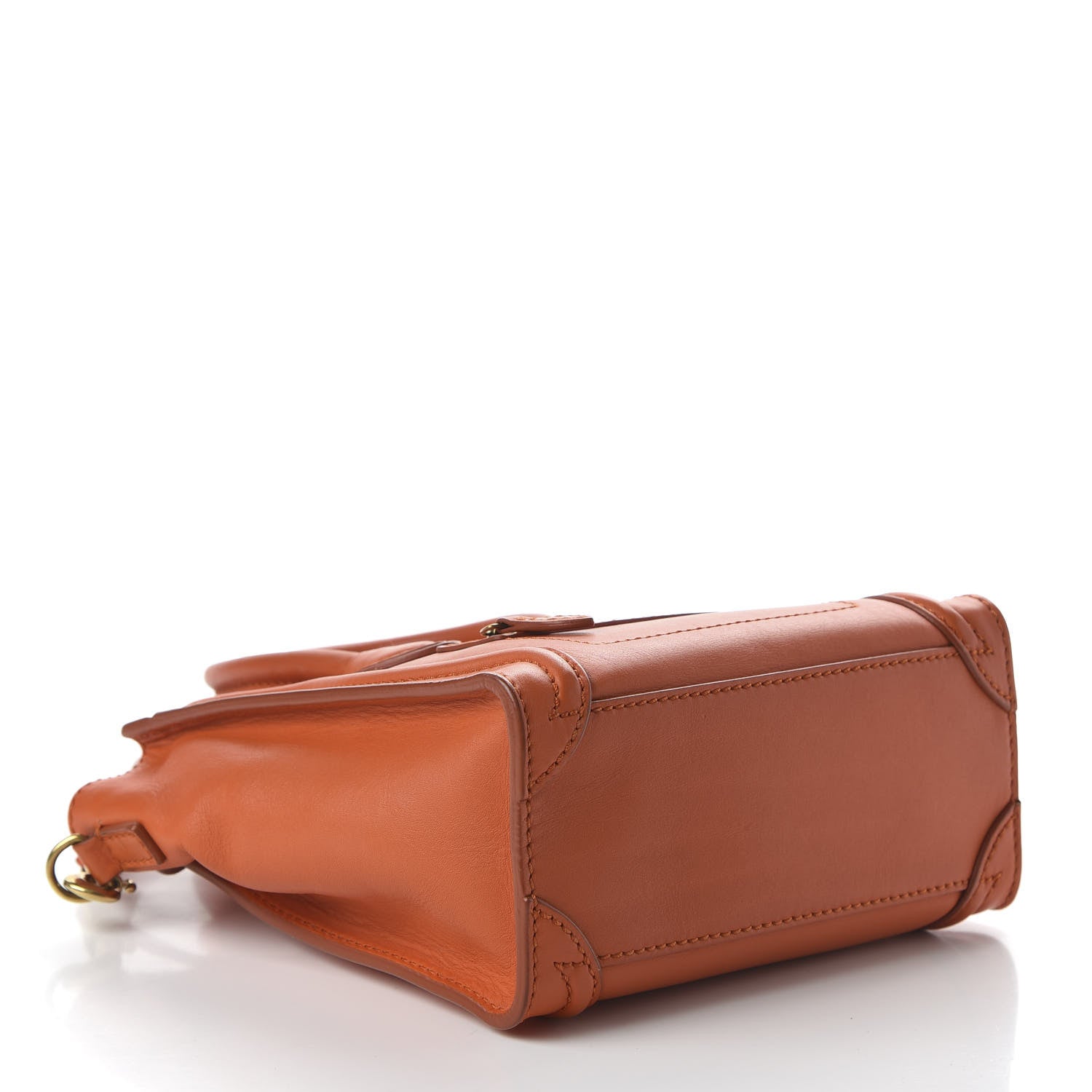Celine Smooth Calfskin Nano Luggage Orange 4 of 10