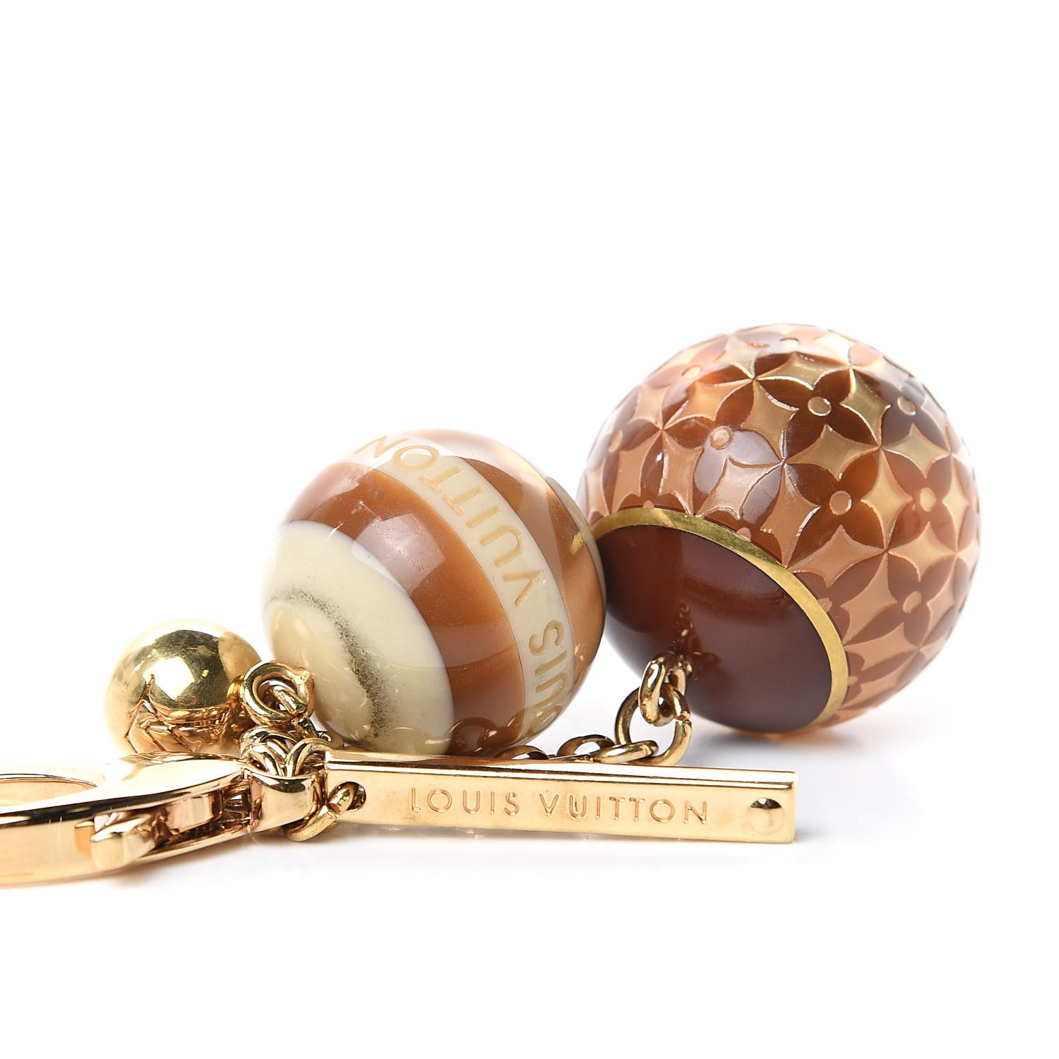 Louis Vuitton Mini Lin Croisette Bag Charm Beige 3 of 3