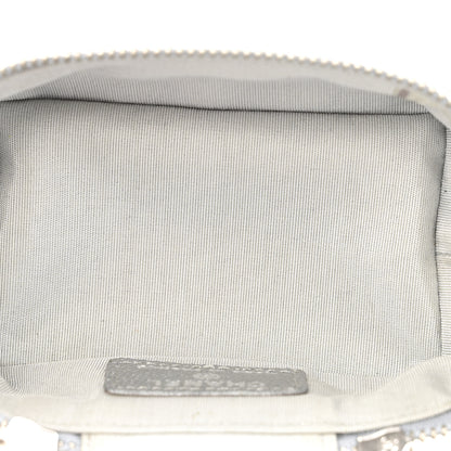 Chanel Metallic Caviar Quilted Mini Top Handle Vanity With Chain Silver 6 of 13
