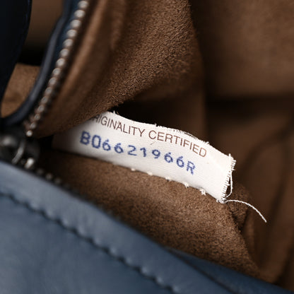 Bottega Veneta Lambskin Intrecciato Boutis Medium Tote Dark Denim 7 of 15
