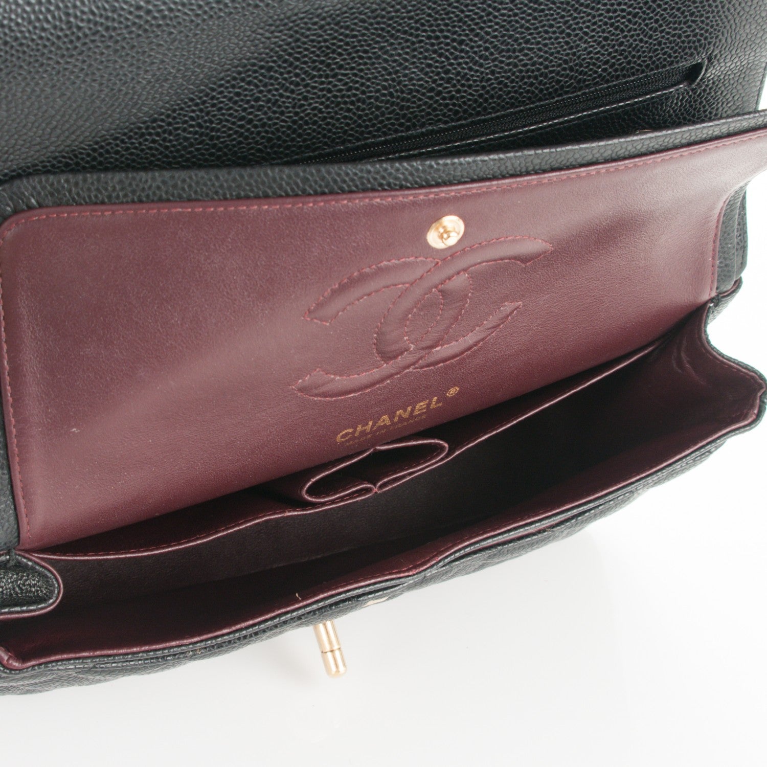 Chanel Caviar Quilted Medium Double Flap Black 5 of 8