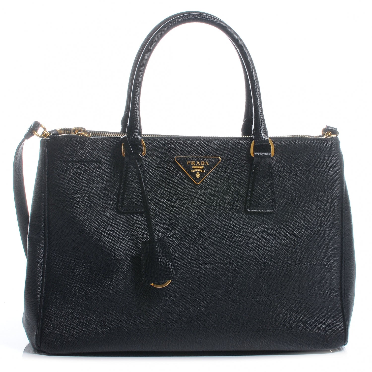 Prada Saffiano Small Lux Tote Nero Black 1 of 10