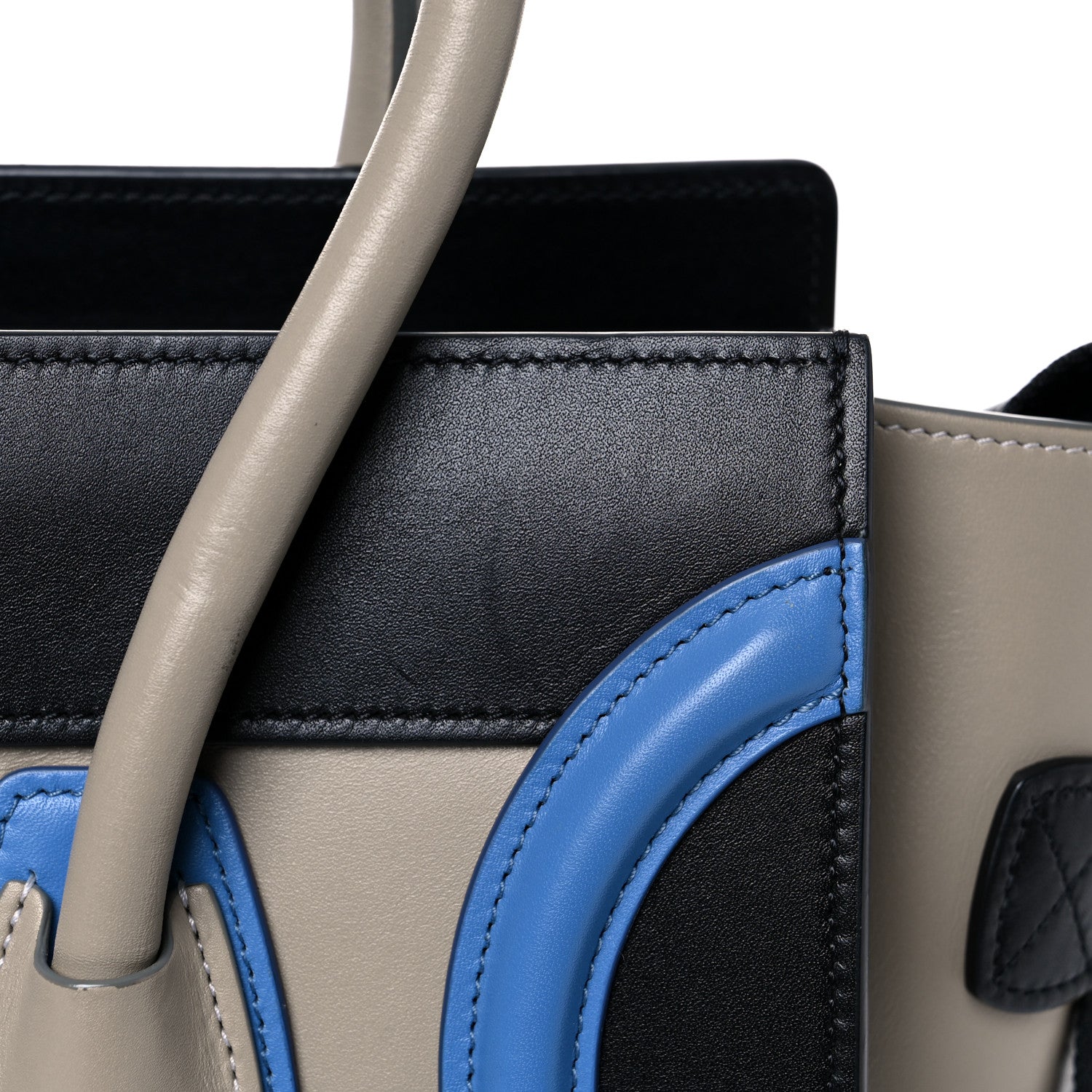 Celine Shiny Smooth Calfskin Micro Tri-Color Luggage Quartz 13 of 13