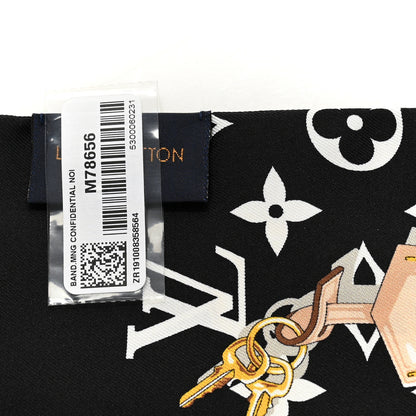 Louis Vuitton Silk Monogram Confidential Bandeau Black Black 3 of 3